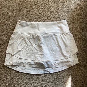 White Athleta tennis skirt